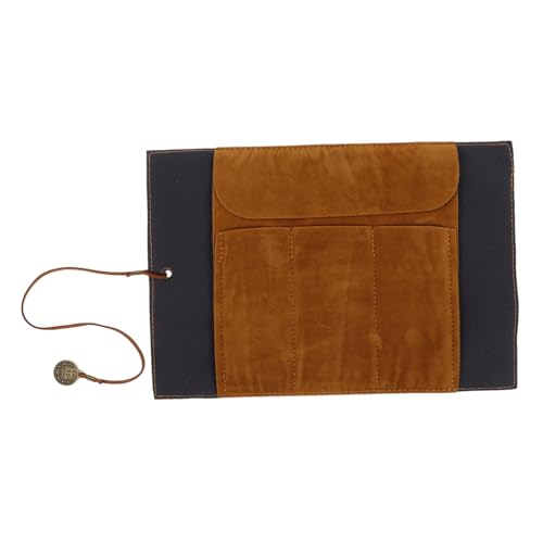 VALICLUD Große Kapazität Roll-up Federmäppchen Vintage Kunstleder Multifunktionale Kosmetiktasche Für Organizer Für Schreibwaren Und Make-up Strapazierfähig Und VALICLUD Große Kapazität Roll-up Federmäppchen Vintage Kunstleder Multifunktionale Kosmetiktasche Für Organizer Für Schreibwaren Und Make-up Strapazierfähig Und von VALICLUD