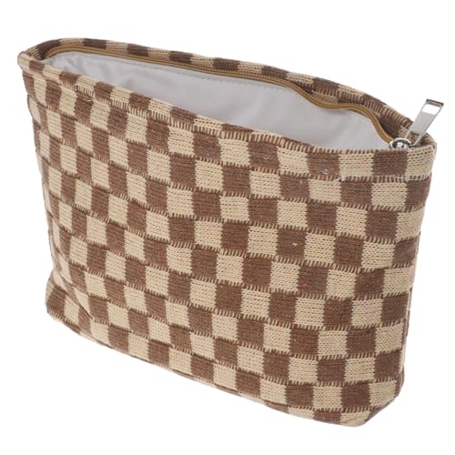 VALICLUD Große Kosmetische Tasche Für Tragbarer Kosmetikbeutel Mit Reißverschluss Für Organizer Für Make-up Und Toilettenartikel Stilvolles Design Karomuster VALICLUD Große Kosmetische Tasche Für Tragbarer Kosmetikbeutel Mit Reißverschluss Für Organizer Für Make-up Und Toilettenartikel Stilvolles Design Karomuster von VALICLUD