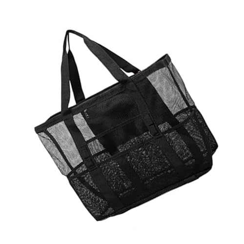 VALICLUD Große Mesh Strandtasche mit Hängefunktion Vielseitige Reise toilettentasche Geräumige Netztasche für Alltagsgegenstände Leicht und Praktisch für Damen und Familie von VALICLUD