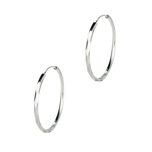 VALICLUD Große Runde Ohrringe Damen Kupfer Ohrschmuck Modisch Kreativ Silberfarben Leicht Pflegeleicht Passend für Alltag und Abendkleidung Geschenkidee für Frauen von VALICLUD