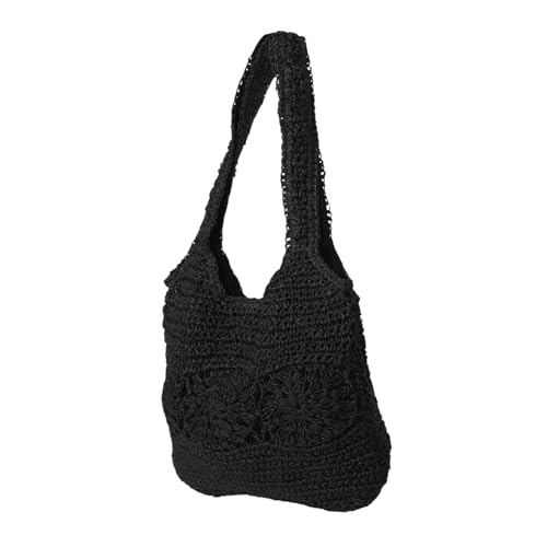 VALICLUD Große Tragetasche Geldbörsen Strandtasche Schultertasche Gewebte Tragetasche Umhängetasche Für Den Strand Sommer Umhängetasche Strandtasche Gewebte Handtaschen Sommer von VALICLUD