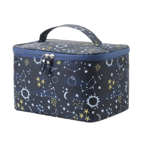 VALICLUD Große Zipper Makeup Bag mit Handgriff Multifunktionale Tragbare Kulturbeutel Reisetasche für Damen und Herren Langlebige Kosmetiktasche für Unterwegs für Business Trip und Camping von VALICLUD