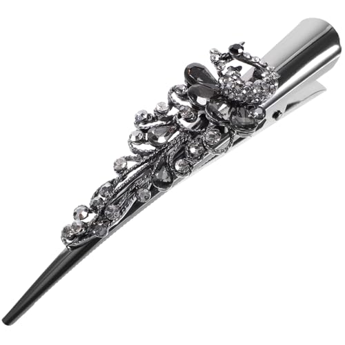 VALICLUD Großer Entenschnabel haarclip Strass Rutschfester Haarschmuck für Damen Vielseitige Haarklammer für Dickes und Dünnes Haar Eleganter Haarclip für Alltag und Feierlichkeiten von VALICLUD