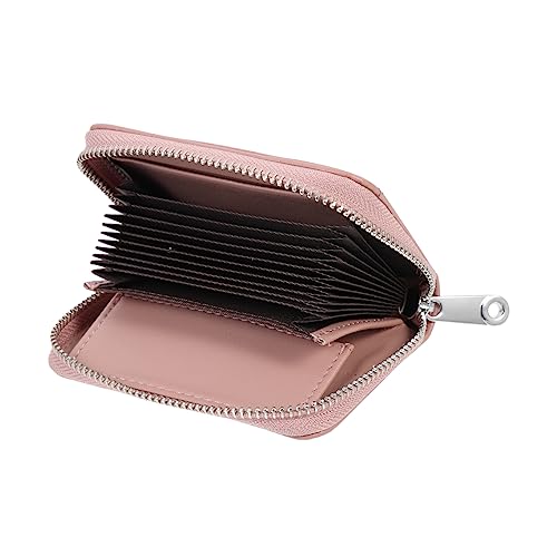 VALICLUD Großer Kartenhalter Aus Hochwertigem Rindsleder Praktischer Geldbeutel Für Kreditkarten Und Münzen Tragbare Kartenaufbewahrung Für Herren Und Frauen Für Alltag von VALICLUD