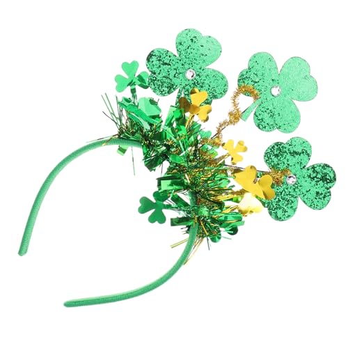 VALICLUD Grünes Kopfband Für Patrick's Day Leicht Und Für Irische Festlichkeiten Mit Eleganter Quasten-dekoration Und Kleeblatt-design Für Unvergessliche Partymomente von VALICLUD