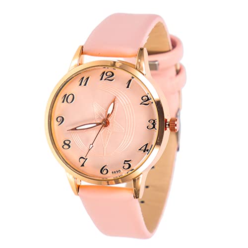 VALICLUD Gürtel damenuhr damengeschenke damengeschenkideen Damenmodeuhr Damenarmbanduhr dekorative Armbanduhr Uhrendekor im Freizeitstil Digitale Uhren Freizeituhr tragbare Damenuhr Rosa von VALICLUD