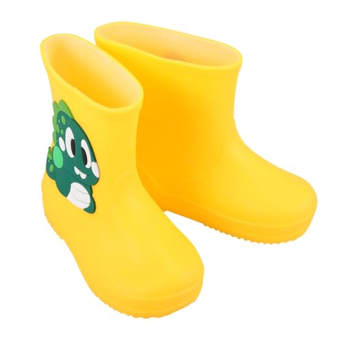 VALICLUD Gummistiefel aus Weichem PVC und Leicht Rutschfeste Regen und Schneeschuhe mit Cartoon Design Wiederverwendbar und Einfach zu Reinigen für Jungen und Mädchen von VALICLUD