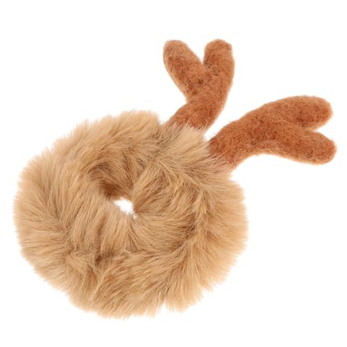 VALICLUD Haarband mit Tiermotiven Elastisch und Weich für Mädchen Weihnachten Plüsch Haargummi mit Hirschgeweih Süßes Haarschmuck von VALICLUD