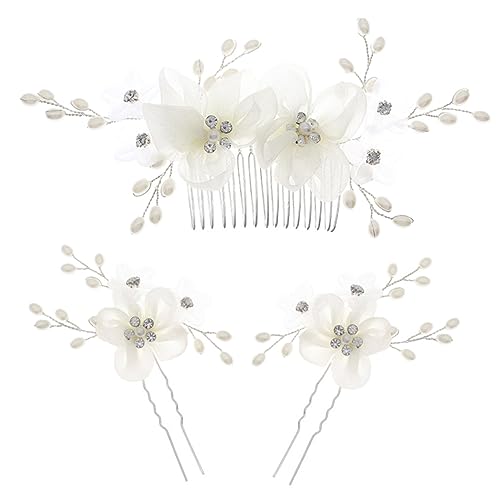 VALICLUD Haarkamm Mit Strass Für Braut Hochzeit Haar Schmuck Haarspange Mit Strass Blume Haaraccessoire Für Braut Für Hochzeit Abendparty Geburtstag von VALICLUD