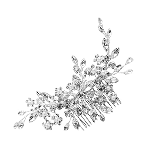 VALICLUD Haarkamm Silber Braut Haarschmuck Elegant Glänzend Leicht Brautjungfern Festliche Anlässe Hochzeitsschmuck VALICLUD Haarkamm Silber Braut Haarschmuck Elegant Glänzend Leicht Brautjungfern Festliche Anlässe Hochzeitsschmuck von VALICLUD