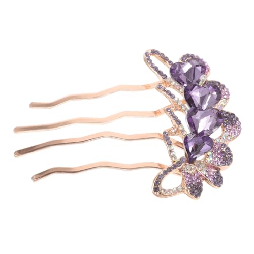 VALICLUD Haarkamm mit Strassbesatz Eleganter Brautschmuck für Hochzeit Vielseitiger Haarschmuck für Damen Handgefertigtes Haar accessoire Perfektes für Braut und Festtagsfrisuren von VALICLUD