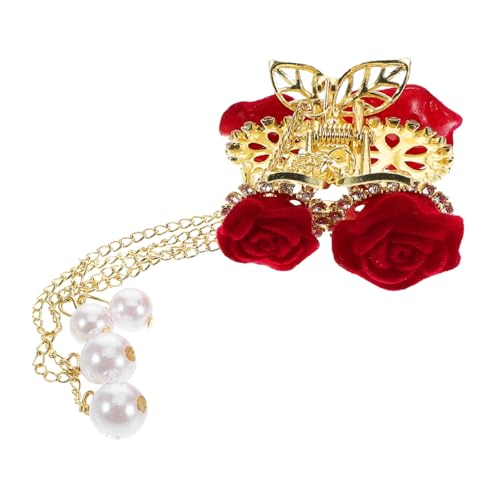 VALICLUD Haarklammer-accessoires Clip Süße Haarspange Kleine Klaue Haarschmuck Für Mädchen Frauen Lehrerin Pferdeschwanz Dutt Blume Quaste Retro Haare Tag Strand von VALICLUD