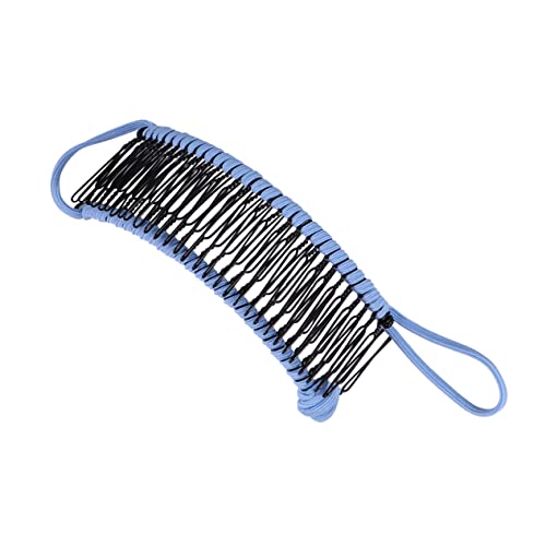 VALICLUD Haarklammer für Damen Bananen Haarspange Seitenhaarkamm Sanftem Blau Zähne für Hochsteckfrisuren Rutschfest und Schonend für Haar von VALICLUD