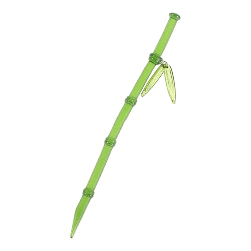 VALICLUD Traditionelle Asiatische Haarnadeln Mit Bambusblattperlenanhänger Vintage-haarnadeln Aus Hanfu Klassische Grüne Haargabeln Für Frauen von VALICLUD