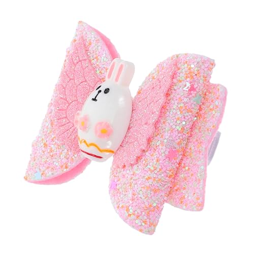 VALICLUD Cute Easter Bunny Sequin Haarclips Für Junge Mädchen Adorable Cartoon Bow Haarspangen Für Osterfeiern Geburtstagsfeiern Und Bühnenaufführungen Für Haartypen Und Langlebig von VALICLUD