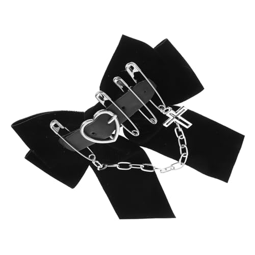 VALICLUD Haarnadel Mit Schleife Halloween Clips Für Mädchen Gruselige Haarspangen Mit Schleife Haarspangen Für Frauen Gothic Haar Accessoires Party Gothic Schleifen Clips Schleifen von VALICLUD