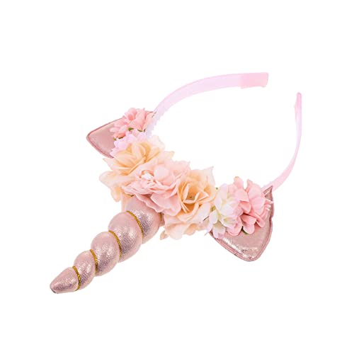 VALICLUD Einhorn Stirnband Für Mädchen Haarband Mit Einhornohren Party Kopfbedeckung Kopfschmuck Stirnband von VALICLUD