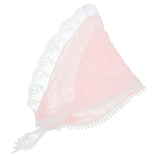 VALICLUD Haarschal mit Spitzenrand Dreieckiger Kopftuch für Damen Eleganter Haarbandana für Vielseitig Kombinierbar und Bequem für Täglichen Gebrauch von VALICLUD