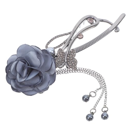 VALICLUD Haarschmuck Aus Legierung Haarspangen Mit Rosen-blumendesign Asiatischer Haarschmuck Haarklammern Für Frauen Haarknoten-clip Gedrehter Dutt-clip Chinesische Haarspange von VALICLUD