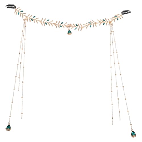 VALICLUD Kopfketten Mit Hochzeit Brautschmuck Boho Stirnbänder Quaste Stirnkette Kopfbedeckungen Für Frauen Mädchen von VALICLUD