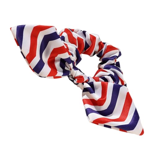 VALICLUD Haarschmuck Unabhängigkeitstag Elastische Scrunchies Im Streifen-design Für Mädchen Praktische Haarbänder Für Hochzeiten Partys Und Alltag Schonend Für Haar Vielseitig von VALICLUD
