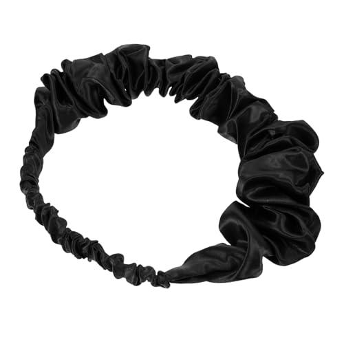 VALICLUD Haarschmuck aus Satin mit Rüschen Make-up-Kopftuch Elastisches Stirnband für Mädchen abschmink haarband make up haarband Stirnband zum Waschen des Gesichts Hautpflege-Stirnband Spa von VALICLUD