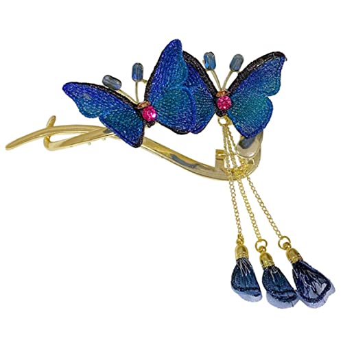 VALICLUD Schmetterlingsspange Mit Strass-haarschmuck Dekorative Haarnadel Für Damen Hochzeitshaarspange Retro-accessoires Schmetterlingshaarspangen Aus Metall von VALICLUD