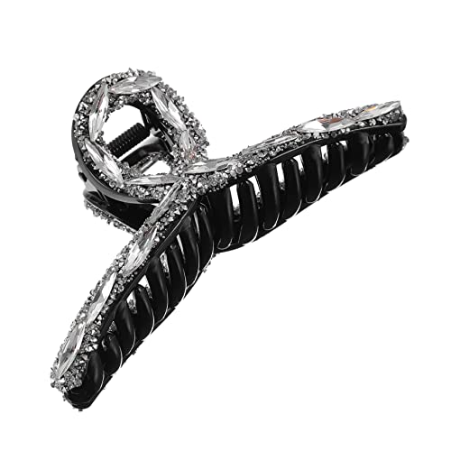 VALICLUD Strass Haarklammer Damen Rutschfeste Krallenklemme Haarschmuck für Mädchen Haarspange für Friseurstyling Robuste Klemmbackenklammer für Tägliches Tragen von VALICLUD