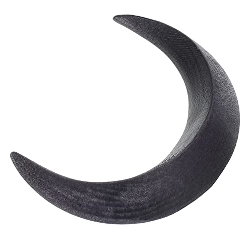 VALICLUD Halbmondförmiger Haargabel Mond Haarstäbchen Retro -Haarstäbe Mond Haarnadel Haarstab in Mondform alte Haarnadel Mädchen Haarzubehör Haarnadeln für Frauen Haarmond Holz Schwarz von VALICLUD