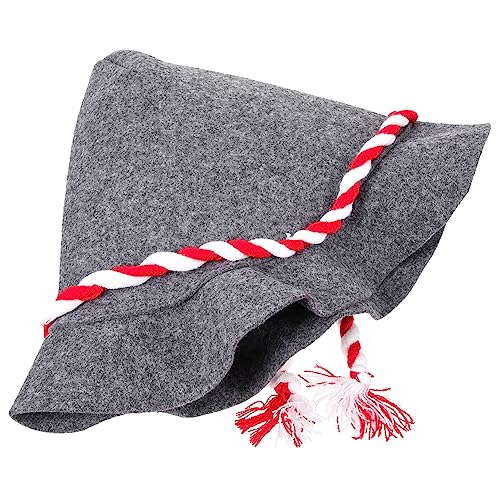 VALICLUD Halloween Hexenhut Aus Filz Bequemer Kostüm-hut Für Halloween-party Dekorativer Zauberhut Mit Rotem Band Für Kostüme Und Festliche Anlässe von VALICLUD