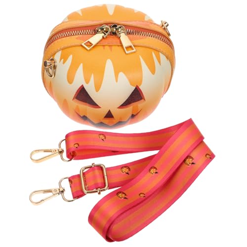 VALICLUD Halloween Kürbis Crossbody Tasche Damen Kleine Umhängetasche PU Material Kompakt Vielseitig für Alltag Party Mädchen VALICLUD Halloween Kürbis Crossbody Tasche Damen Kleine Umhängetasche PU Material Kompakt Vielseitig für Alltag Party Mädchen von VALICLUD