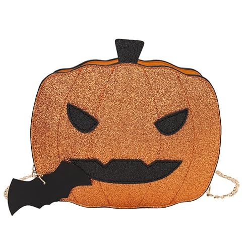 VALICLUD Halloween Kürbis Umhängetasche Neuheit Teufel Umhängetasche Goth Geldbörse Halloween Kürbis Geldbörse Umhängetasche Schulterhandtasche von VALICLUD