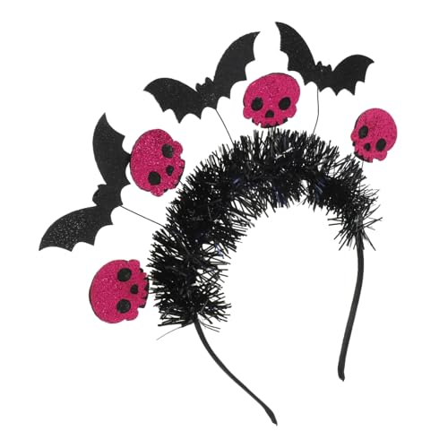 VALICLUD Halloween Schädel Stirnband Kopfbedeckung Party Accessoire Cosplay Requisite Haarreifen Unisex Fotorequisite von VALICLUD