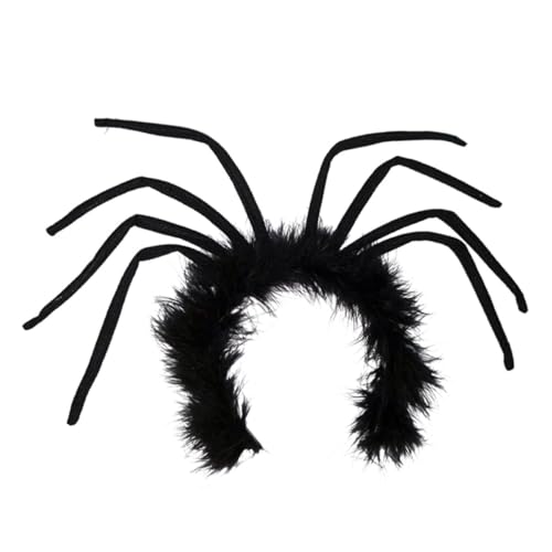 VALICLUD Halloween Spinnen Haarreif Gruselige Kopfbedeckung Für Partys Kostüme Und Feiern Als Halloween-accessoire Robust Und Bequem Verhindert Haarblockierung Beim Feiern von VALICLUD