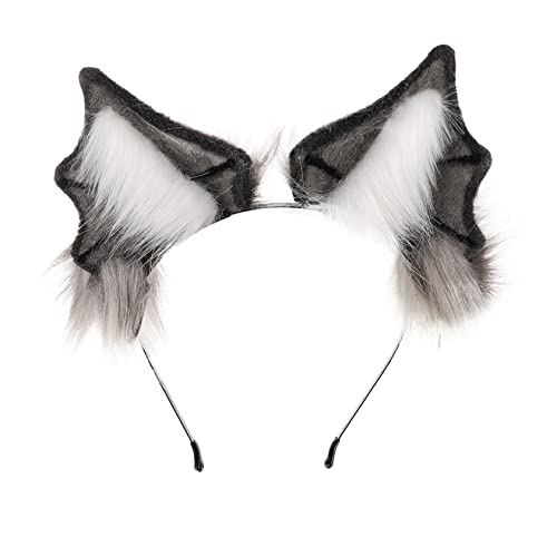 VALICLUD Tierohren Haarreif Mit Plüsch Für Halloween Kopfband Für Kostümpartys Cosplay Und Festliche Anlässe Einzigartiger Und Auffälliger Kopfschmuck Für Halloween-feiern von VALICLUD