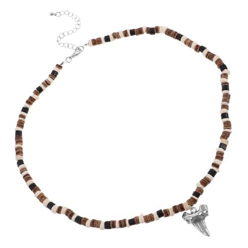 VALICLUD Holzperlen Halskette Für Herren Mit Perlenanhänger Strandkette Sommerschmuck Handgefertigte Boho Style Holzkette Tropische Männerkette VALICLUD Holzperlen Halskette Für Herren Mit Perlenanhänger Strandkette Sommerschmuck Handgefertigte Boho Style Holzkette Tropische Männerkette von VALICLUD