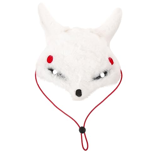 VALICLUD Dekorative Halbmasken Für Halloween Handgefertigte Fuchsmaske Für Cosplay Und Maskeraden Für Kostümpartys Und Besondere Anlässe von VALICLUD