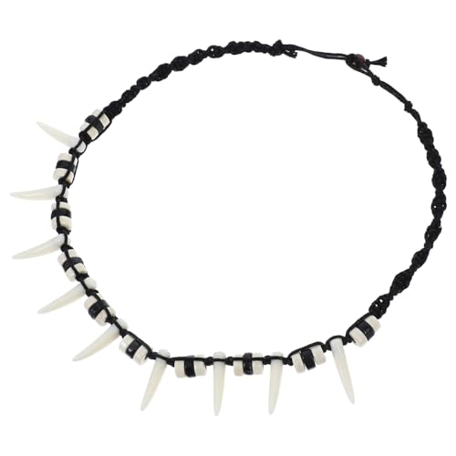 VALICLUD Handgefertigte Herren Halskette mit Wolfszahn Anhänger Bohemian Stil Modischer und Langlebiger Schmuck für Alltag Stilvolles Viking Style Necklace für Männer VALICLUD Handgefertigte Herren Halskette mit Wolfszahn Anhänger Bohemian Stil Modischer und Langlebiger Schmuck für Alltag Stilvolles Viking Style Necklace für Männer von VALICLUD