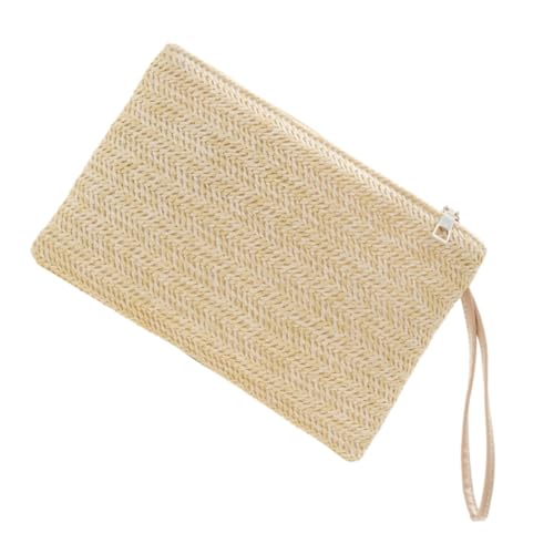 VALICLUD Handgefertigte Kleine Handtasche aus Gewebtem Material Strapazierfähige Münzgeldbörse und Kartenetui Praktische Strandtasche für Damen Stilvoll und Langlebig Tragbar von VALICLUD