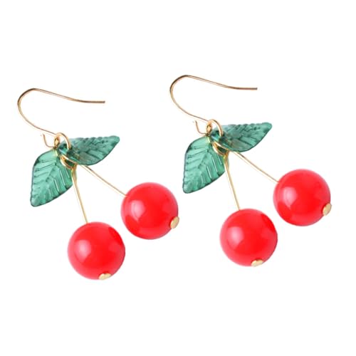 VALICLUD Handgefertigte Ohrhänger Damen Ohrringe Ohrschmuck Leicht Elegant Rot Für Alltag Party Hochzeit von VALICLUD