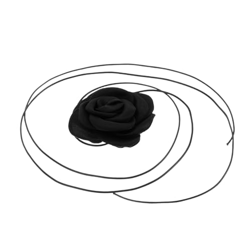 VALICLUD Handgefertigte Rosenblumen choker Halskette Lang Kreatives Blumendesign Verstellbar Elegant Für Frauen Party Hochzeit Date Schmuck von VALICLUD