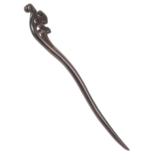 VALICLUD Handgefertigte Schwarze Haarstäbchen Chinesische Haarnadel mit Vintage Design Langlebiges Haarstyling Zubehör für Damen Passend zu Hanfu und Traditioneller Kleidung von VALICLUD