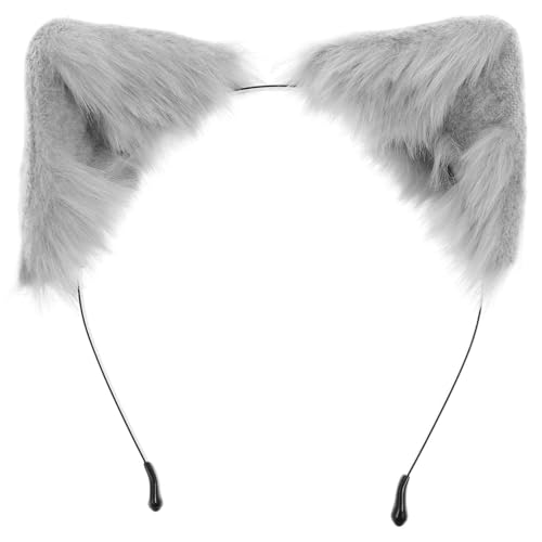 VALICLUD Handgefertigtes Katzenohren Haarreif Plüsch Cosplay Haarschmuck Leicht Komfortabel Mädchen Party Dekoration von VALICLUD