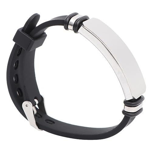 VALICLUD Armbänder Mann Jubiläumsgeschenke Armband für Männer Edelstahlarmband herren armband Handgelenkschmuck gebogene Karte Handgelenkdekoration Rostfreier Stahl schmücken Handschlaufe von VALICLUD