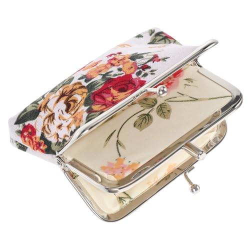 VALICLUD Change Purse Für Münzen Vintage Damen Handtasche Mit Floralem Design Doppellagige Canvas-münztasche Kompakte Geldbörse Für Unterwegs Für Kleine Gegenstände Und Bargeld VALICLUD Change Purse Für Münzen Vintage Damen Handtasche Mit Floralem Design Doppellagige Canvas-münztasche Kompakte Geldbörse Für Unterwegs Für Kleine Gegenstände Und Bargeld von VALICLUD