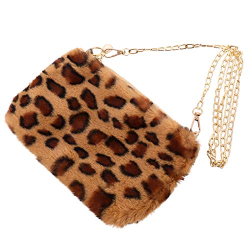 VALICLUD Handtasche Mini Wallet Mini Wallet Plüsch Leopardenmuster Telefon Tasche Stilvolle Umh?ngetasche Goldene Kette Geldb?rse Party Abend Clutch Tasche Damenhandtasche Damen Handtasche VALICLUD Handtasche Mini Wallet Mini Wallet Plüsch Leopardenmuster Telefon Tasche Stilvolle Umh?ngetasche Goldene Kette Geldb?rse Party Abend Clutch Tasche Damenhandtasche Damen Handtasche von VALICLUD