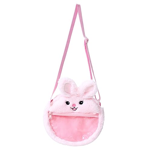 VALICLUD Plüschtasche in Tierform Mit Häschenmotiv – Austauschbare Schultertasche Modische Handyaufbewahrung Für Kinder Perfekt Für Partys von VALICLUD