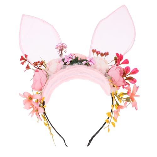 VALICLUD Hasenohr Stirnband tierische Ohren Hasenohren-Kopfbedeckungen Hasenohren-Stirnband für Mädchen Hasenohr Stirnbänder Kopfbedeckung mit Hasenohren Cosplay Hasenohren Stoff von VALICLUD