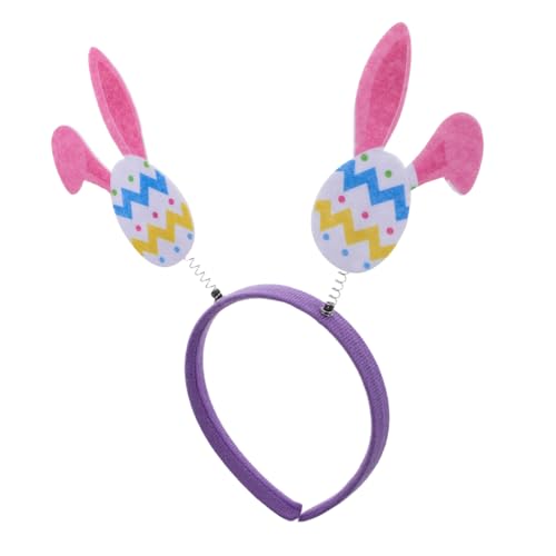 VALICLUD Hasenohren-stirnband Für Ostern Frühlings-kaninchenkrone Mit Bunten Eiern Osterkostüm-kopfbedeckung Party-requisiten Und Fotoautomaten-accessoires Für Junge Mädchen Und von VALICLUD