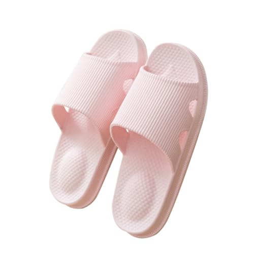 VALICLUD Haushalts PVC Badelatschen Damen Sommer Rutschfeste Atmungsaktive Badesandalen mit Massageeffekt Leichte Weiche Hausschuhe für Badezimmer und Innenbereich von VALICLUD
